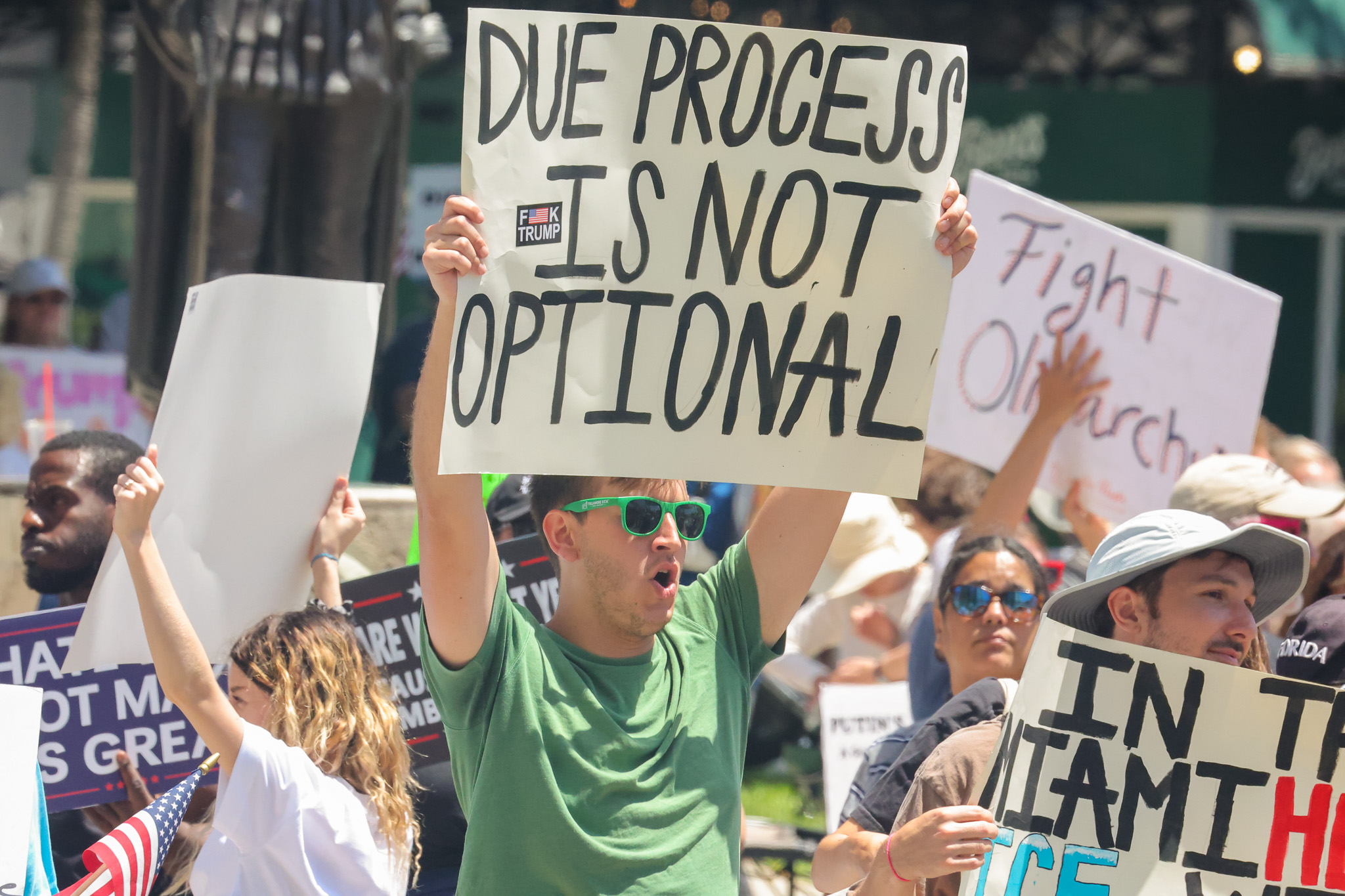 Anti-Trump protesters rally in Miami, New York, and across the country