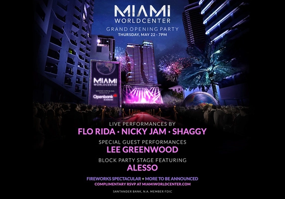 Miami Worldcenter Grand Opening Party presented by Openbank by Santander