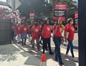 Hotel workers in Miami rally on 'May Day' for higher wages to keep up with high cost-of-living