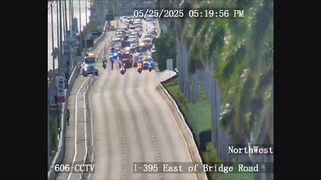 Crash causes MacArthur Causeway to shut down heading toward Miami Beach